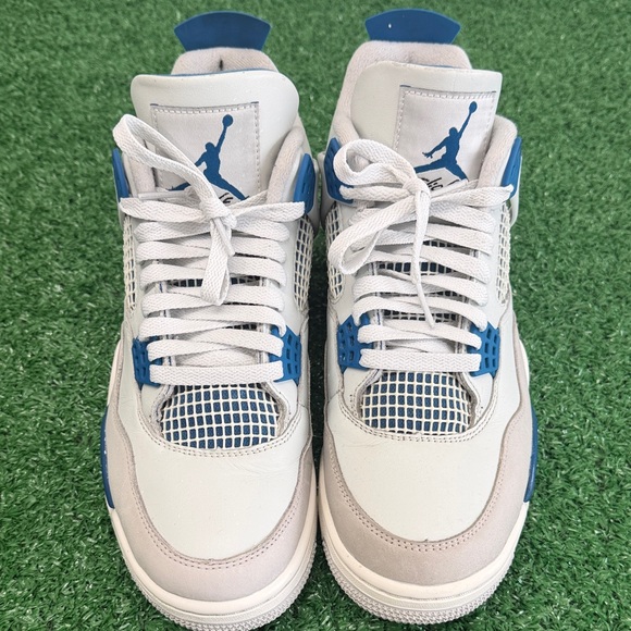 Air Jordan 4 Retro Military Blue Men’s size 9.5. Good condition, No Box - Picture 2 of 8
